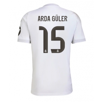 Billige Fotballdrakt Real Madrid Arda Guler #15 Replika Hjemmedrakt 2025-26 Kortermet
